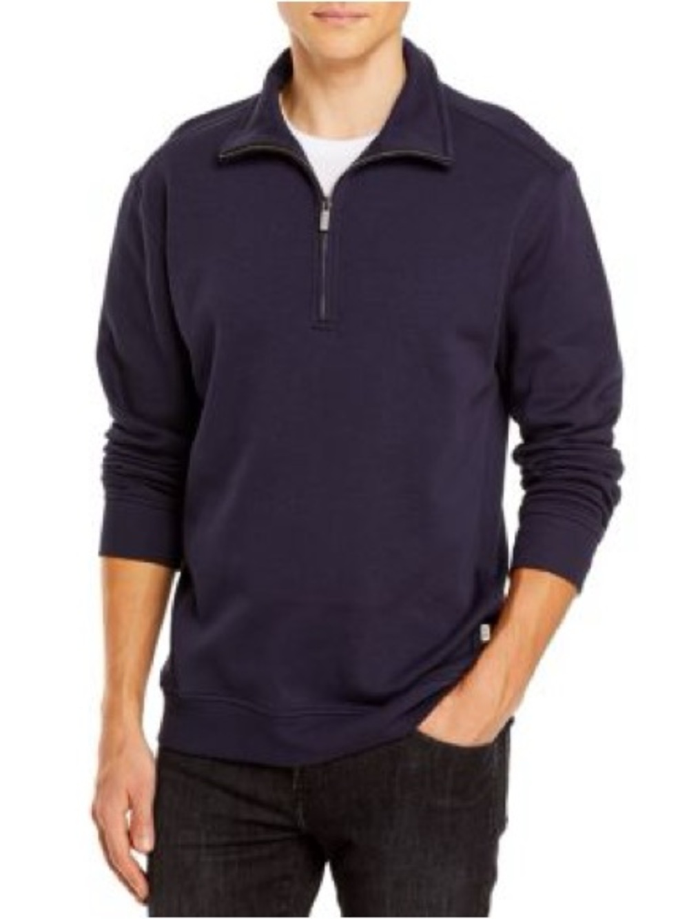 UGG Men’s‎ Zeke Quarter-Zip Pullover - Navy - Small
